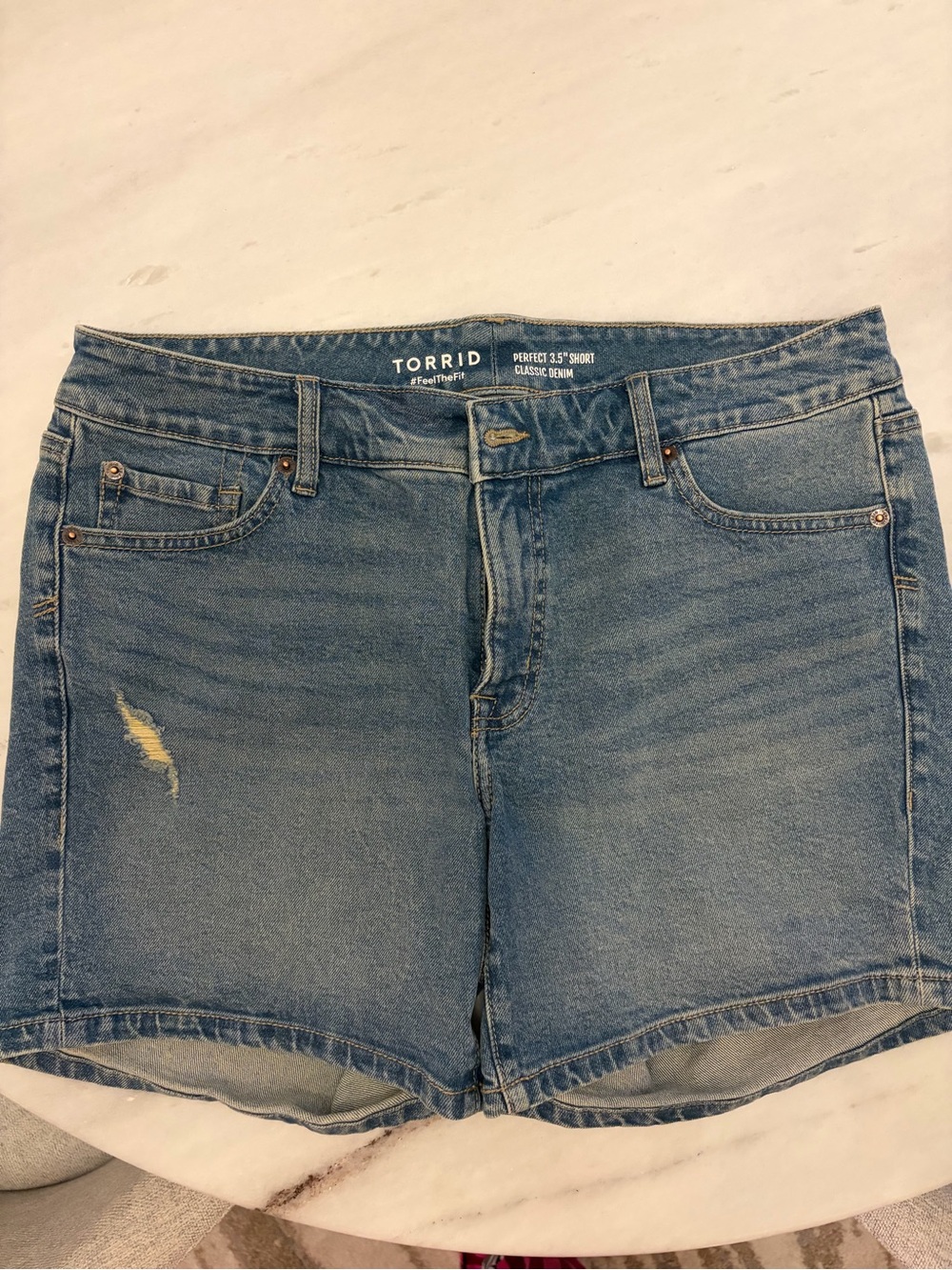 torrid Light Blue Classic Denim Shorts